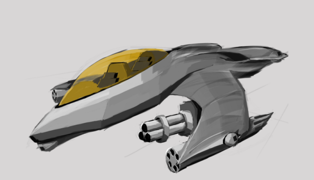 Ship sketches inspired by Star Citizen - Daniel's Stuff